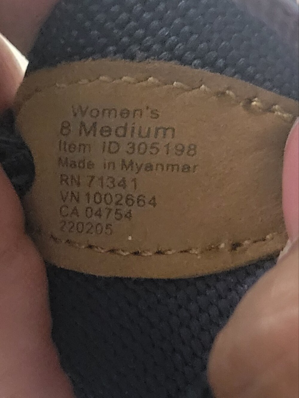L.L. Bean Navy Flip Flop with White Polka Dot Straps. Sz 8M - Picture 3 of 5